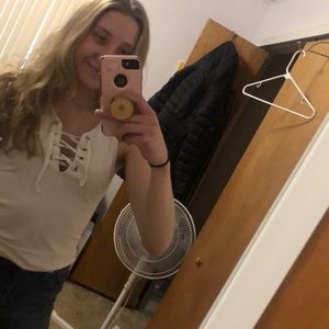 Lace-up Abercrombie and Fitch Tank ✨